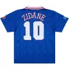 Retro Jersey Zidane #10 France Home Euro Cup 1996 - gogoalshop