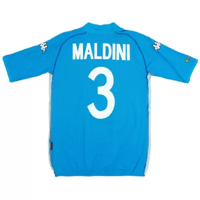 Retro Soccer Jersey MALDINI #3 Italy Home World Cup 2002 - gogoalshop