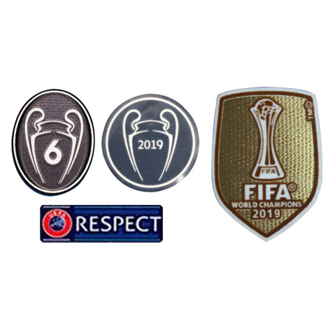 2019 UCL Champions & Honor 6 Cups & Respect & 2019 Club World Cup Badges