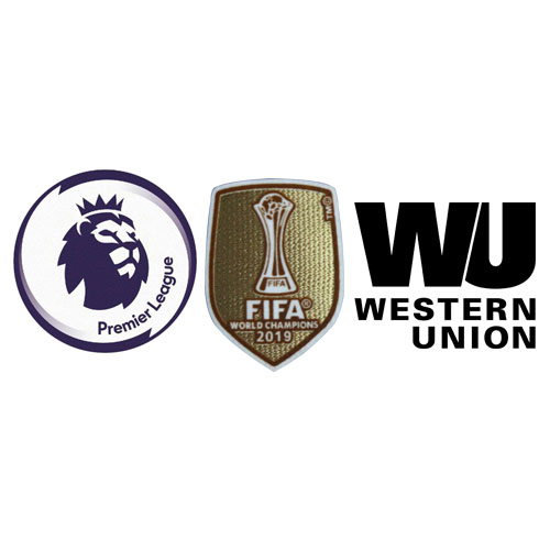 Premier League & 2019 Club World Cup Badges & Western Union Badge Black