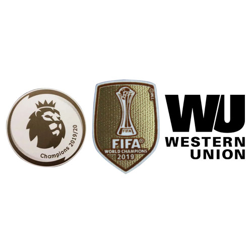 19/20 Premier League Champion & 2019 Club World Cup & Western Union Badge Black