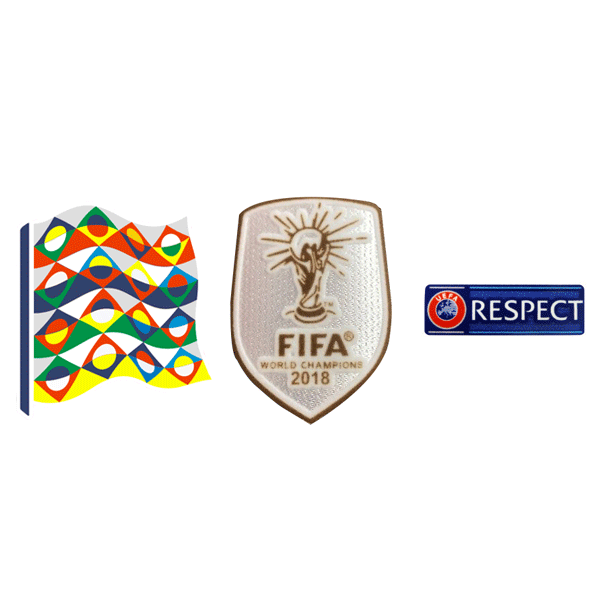 UEFA Nations League & 2018 World Cup Champion & Respect Badges