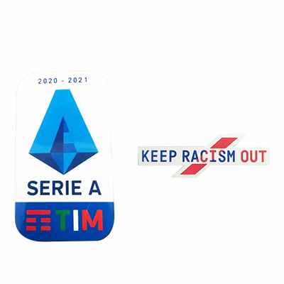 20/21 Italian Serie A & Keep Racism Out Badge