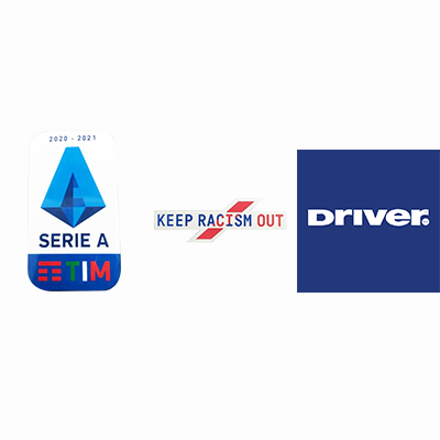 20/21 Italian Serie A & Keep Racism Out & Driver Sponsor(White)Badge