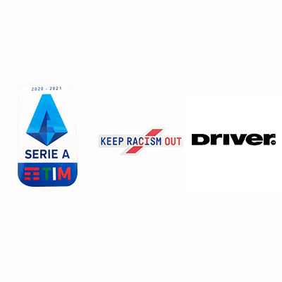 20/21 Italian Serie A & Keep Racism Out & Driver Sponsor(Black)Badge