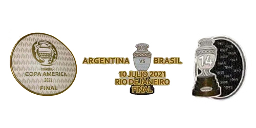Copa America 2021 Final & Brazil vs Argentina Final & 14 Cup Badges