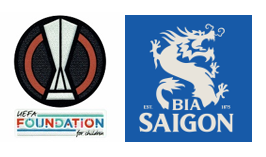 UEFA Europa League & UEFA Foundation Badges & Sabeco Sponsor