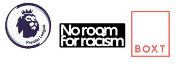 Premier League Badge & No Room For Racism & BOXT Sponsor