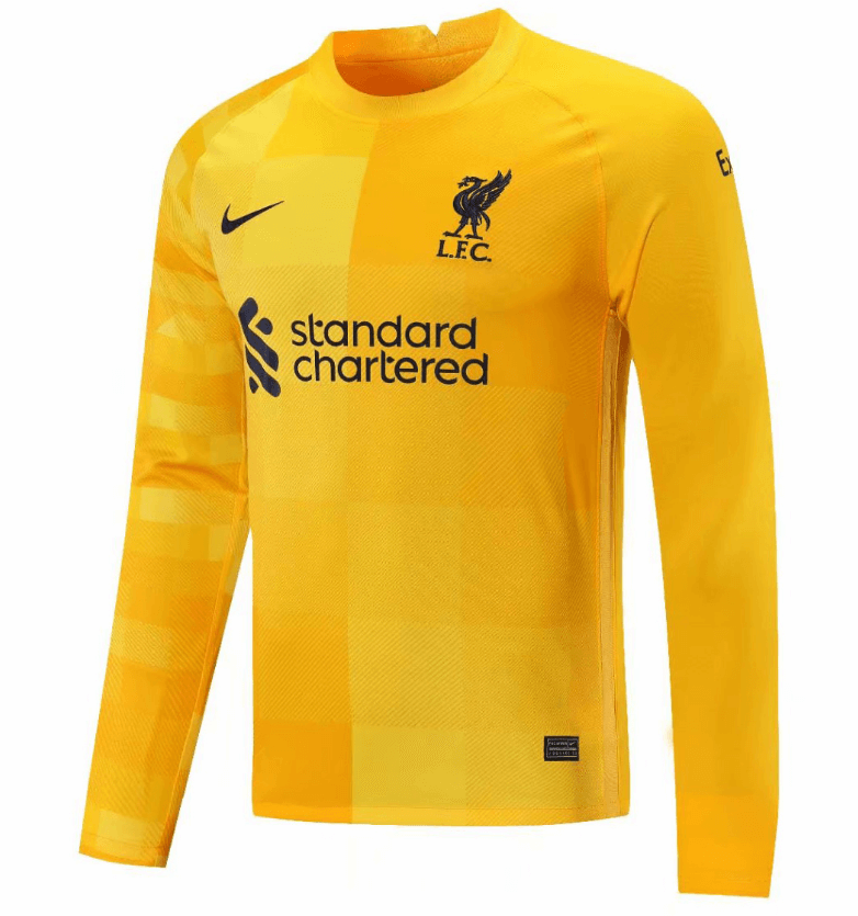 Liverpool yellow goalkeeper kit on sale
