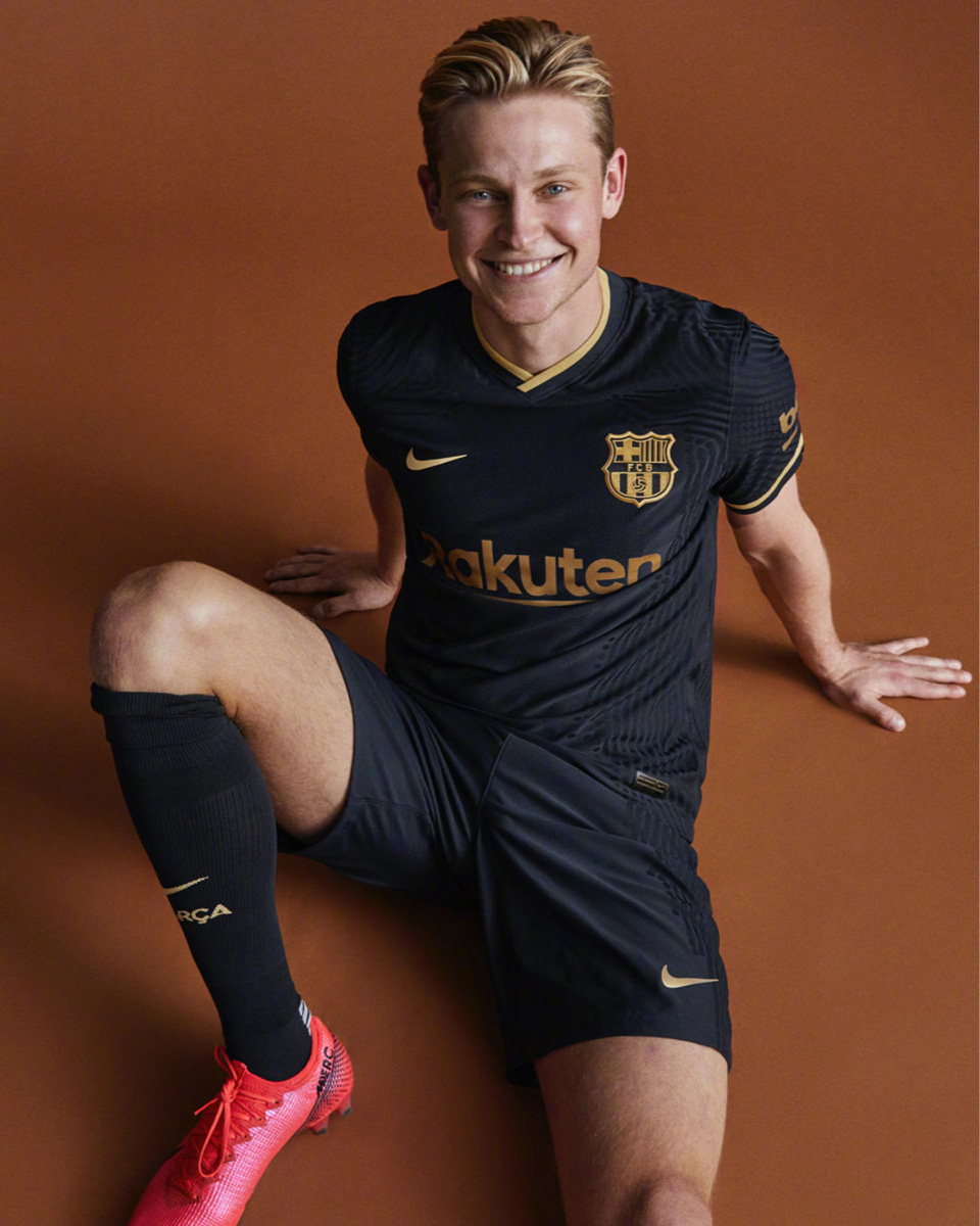 Frenkie de Jong 21 Barcelona Away Soccer Jersey 2020 21 Gogoalshop