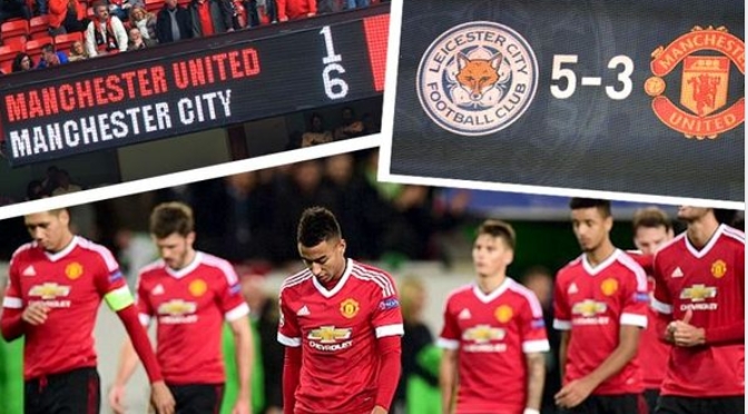 Manchester United looked down in defeat