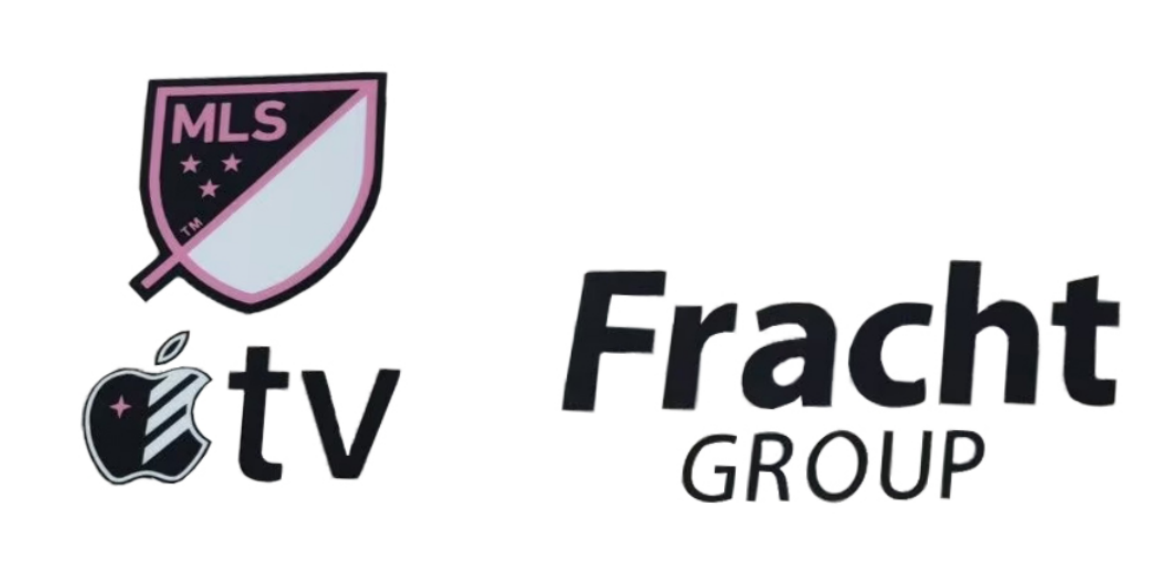 2025 Inter Miami MLS Home Badge & Apple TV(Black&White) & Fracht Group(Black)