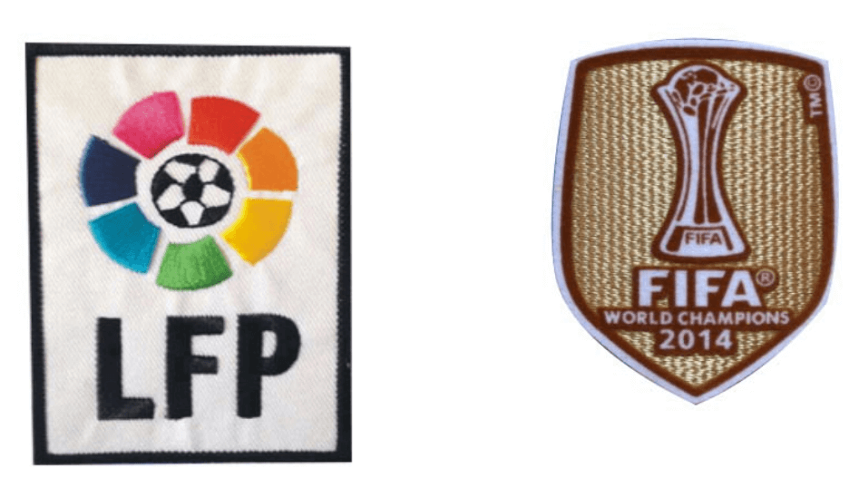 1993-2016 Retro Spanish La Liga Badge & 2014 Club World Cup Badges