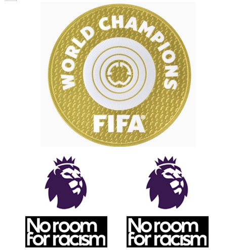 25/26 Premier League Badge & No Room For Racism *2 & 2025 FIFA Club World Cup Champions Badge