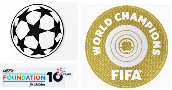 25/26 UCL & UEFA Foundation 10 Years Badge & 2025 FIFA Club World Cup Champions Badge