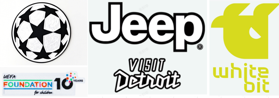25/26 UCL & UEFA Foundation 10 Years Badge & Juventus Jeep x Visit Detroit Sponsor (home) & White Bit Sponsor(Yellow)