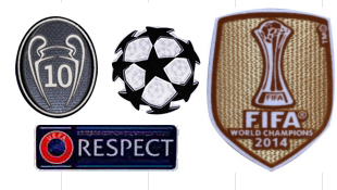 UCL&Honor 10 Cups&Respect Badges & 2014 Club World Cup Badges