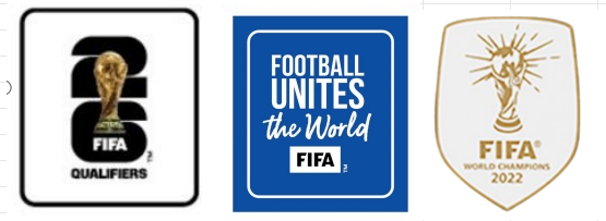2026 World Cup Qualifiers & Football Unites The World & 2022 World Cup Champion Badge（White）