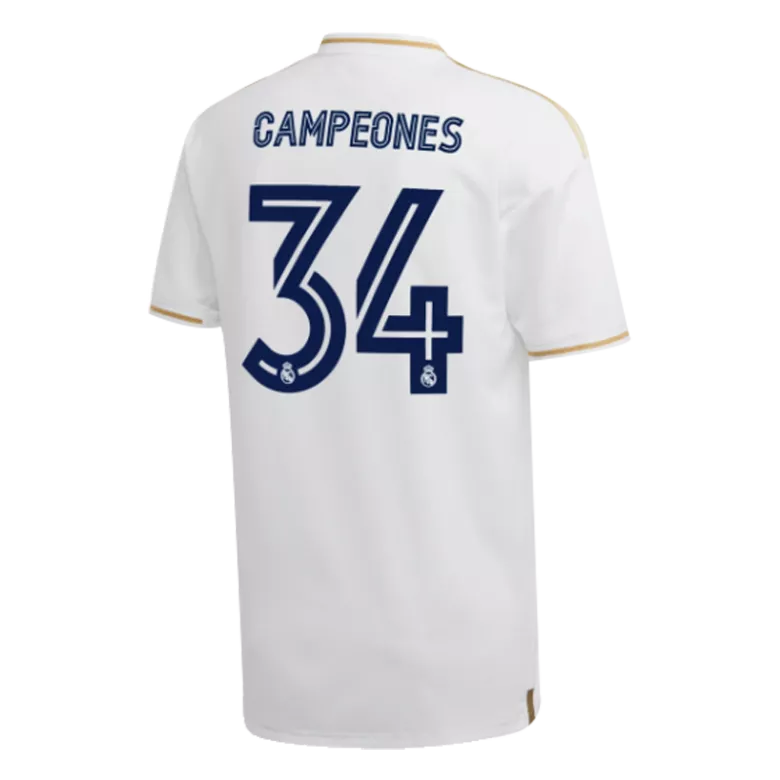CAMPEONES #34 Real Madrid Home Soccer Jersey 2019/20 - gogoalshop