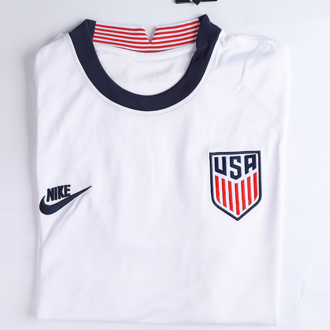 2020 USA Home White Soccer Jerseys Shirt USA