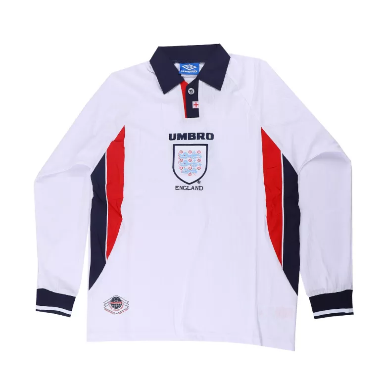 Vintage Soccer Jersey England Home Long Sleeve 1998 - gogoalshop