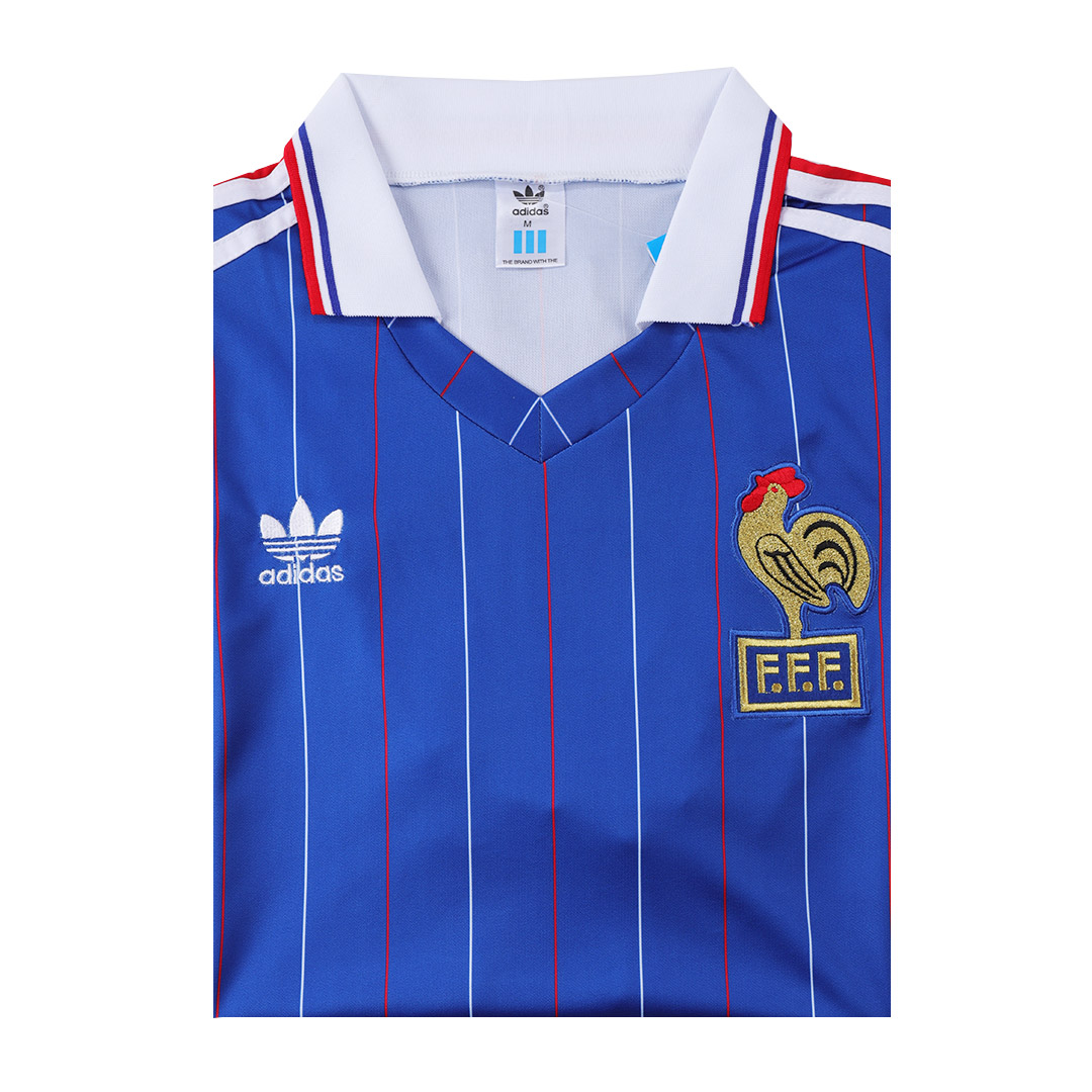 gogoalshop | 1982 World Cup France Home Blue Retro Soccer Jerseys Shirt | France