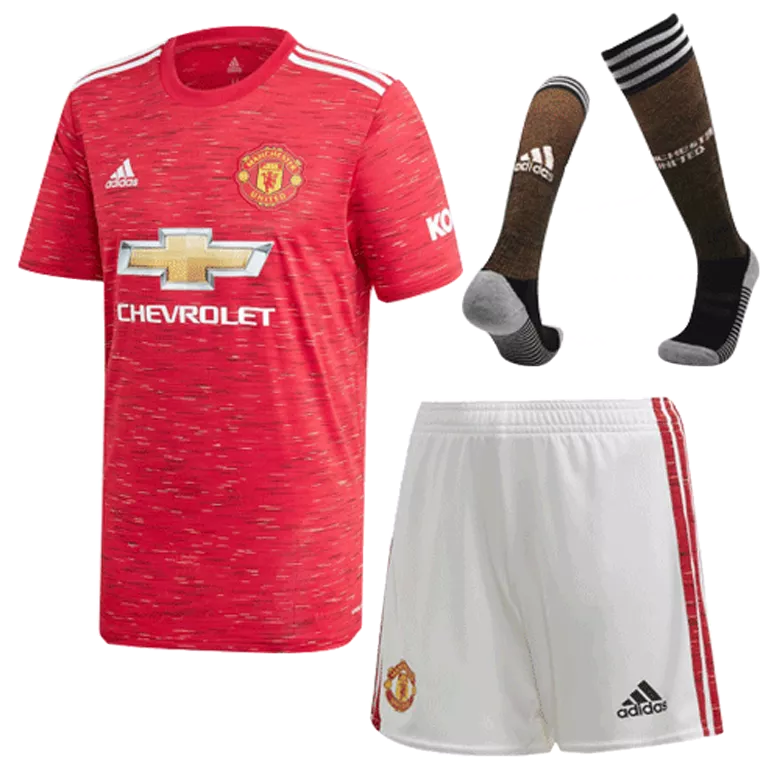Manchester United Home Kids Soccer Jerseys Kit 2020/21 - gogoalshop