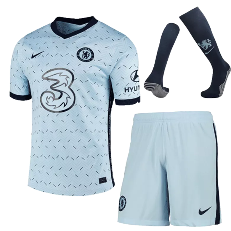 Chelsea Away Kids Soccer Jerseys Kit 2020/21 - gogoalshop