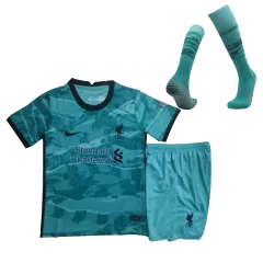 Liverpool Away Full Kit 2020/21 By Nike Kids - gogoalshop