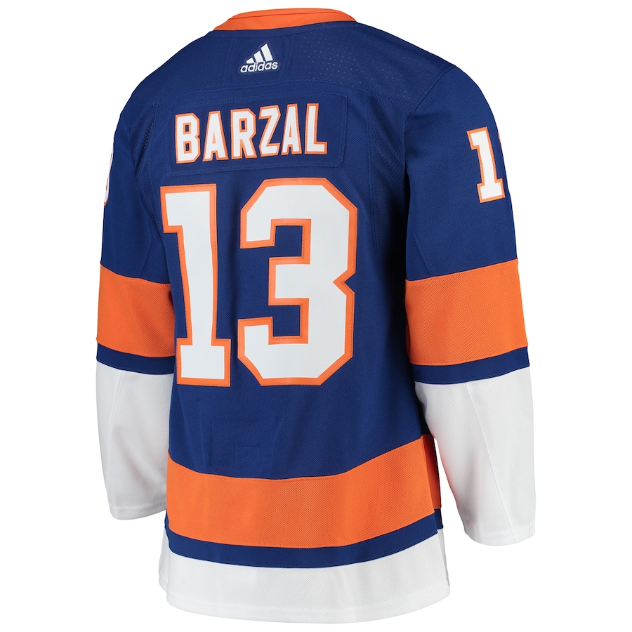 شاي اخضر نعناع Mathew Barzal New York Islanders Authentic Player Jersey - Royal شاي اخضر نعناع