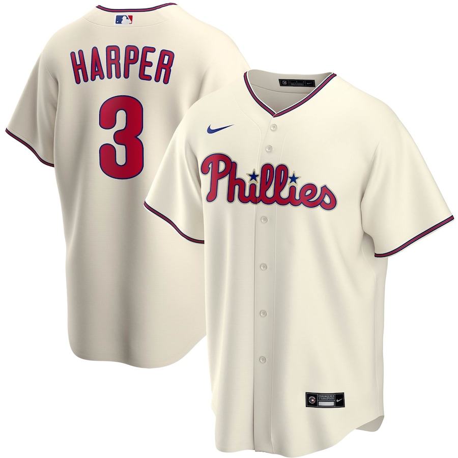 MLB Harper 3 Philadelphia Phillies Baseball Jersey 2020