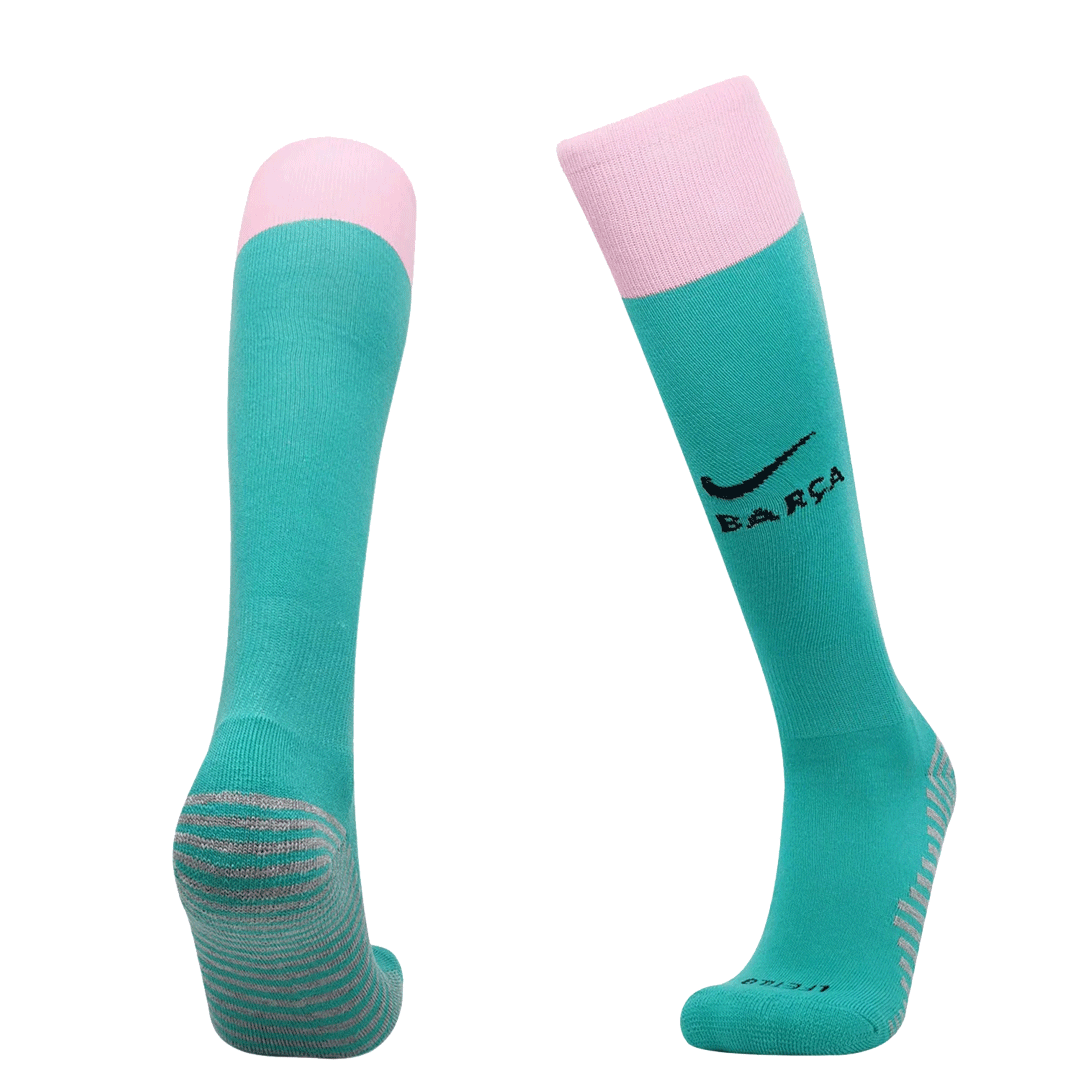 gogoalshop | 20/21 Barcelona Third Away Pink Soccer Jerseys Whole Kit
