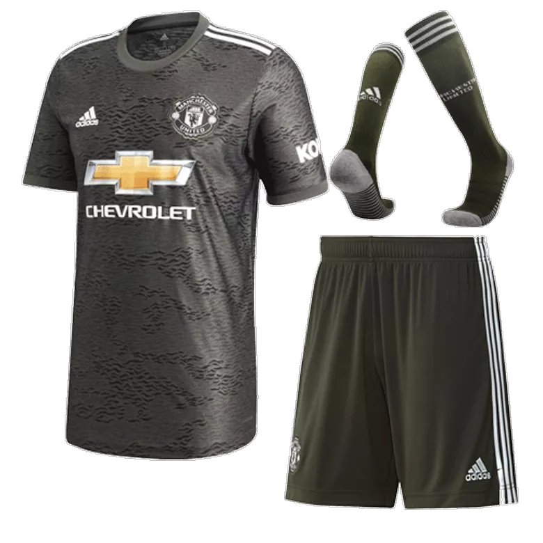 Manchester United Away Kids Soccer Jerseys Kit 2020/21 - gogoalshop