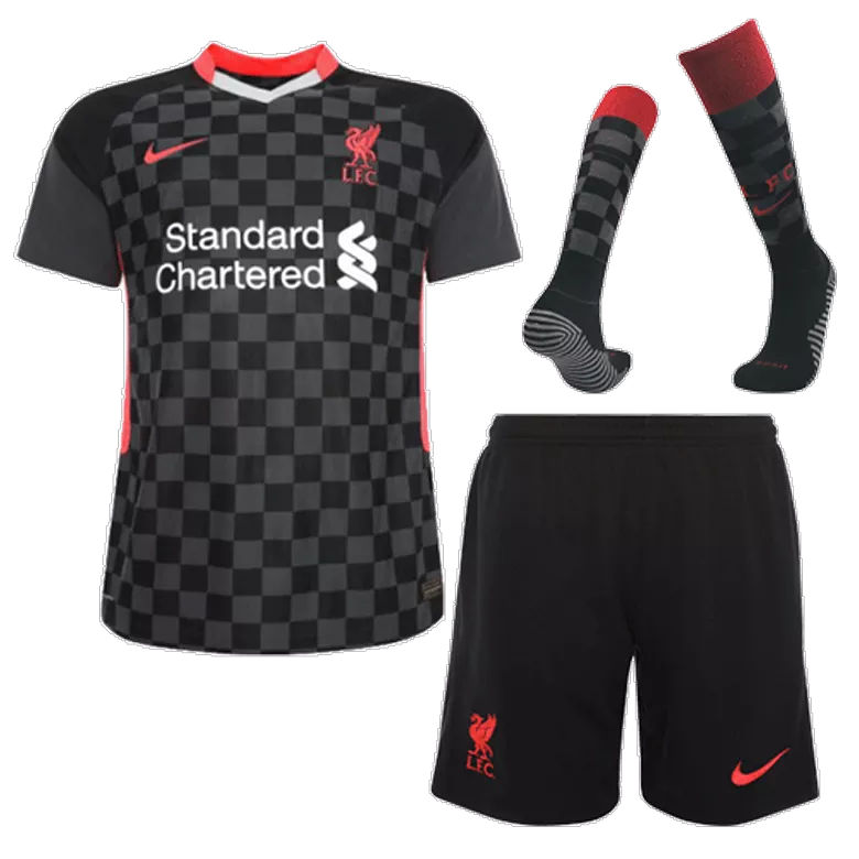 Liverpool Third Away Kids Soccer Jerseys Kit 2020/21 - gogoalshop