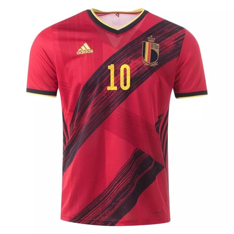 E.HAZARD #10 Belgium Home Soccer Jersey 2020 - gogoalshop