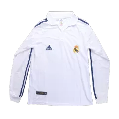 Retro Real Madrid Home Long Sleeve Jersey 2001/02 By Adidas - gogoalshop