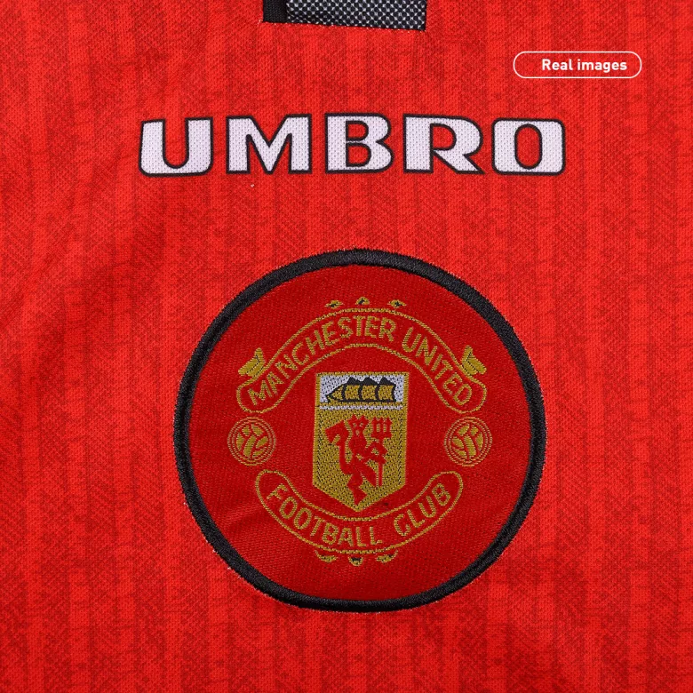 Vintage Soccer Jersey Manchester United Home Long Sleeve 1996/97 - gogoalshop