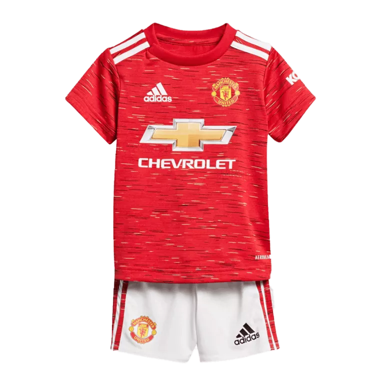 Manchester United Home Kids Soccer Jerseys Kit 2020/21 - gogoalshop