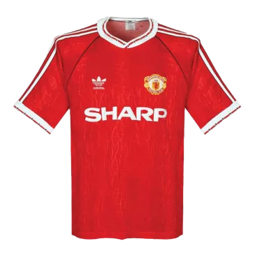 Retro Manchester United Home Jersey 1990/92 By Adidas - gogoalshop