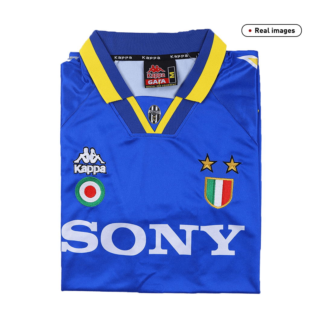 95/96 Juventus Third Away Blue Soccer Retro Jerseys Shirt
