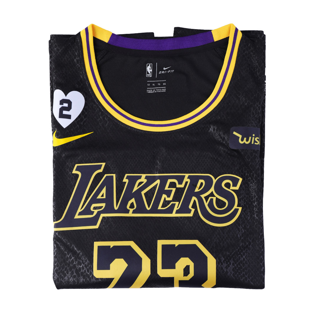 ثور هائج Swingman LeBron James #23 Los Angeles Lakers Jersey 2020 By Nike ... ثور هائج