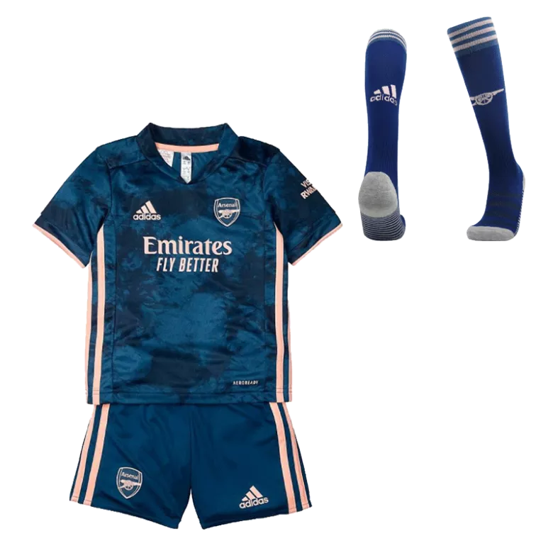 Arsenal Third Away Kids Soccer Jerseys Kit 2020/21 - gogoalshop
