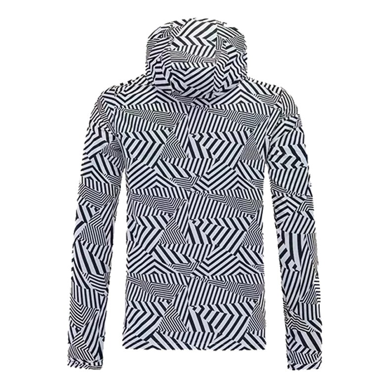 Ajax Hoodie Windbreaker Jacket 2021/22 - White&Black - gogoalshop