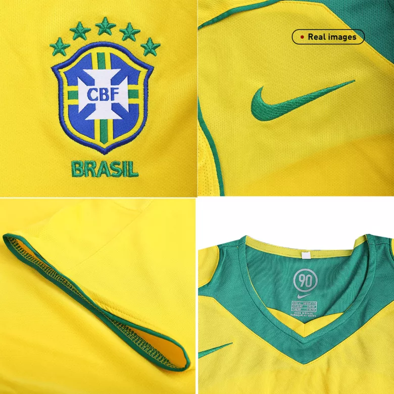 Vintage Soccer Jersey Brazil Home 2004 - gogoalshop