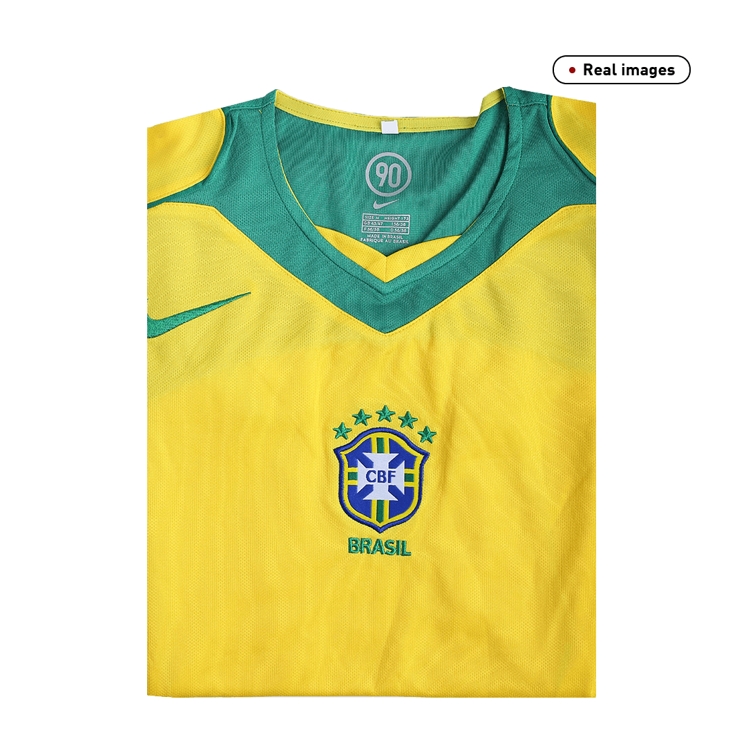 Retro Soccer Jersey Brazil Home 2004 - gogoalshop