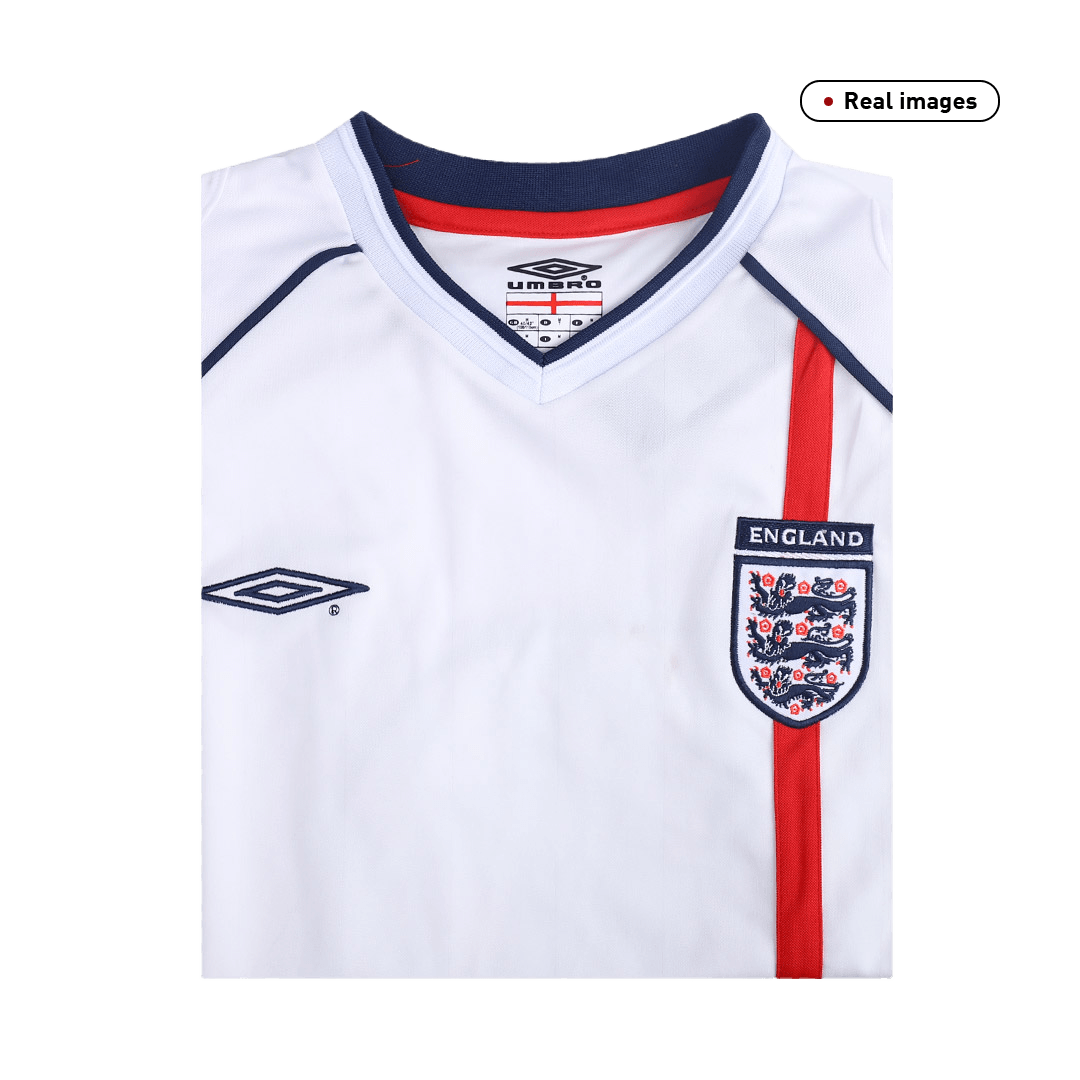 Retro Soccer Jersey BECKHAM #7 England Home 2002 - gogoalshop
