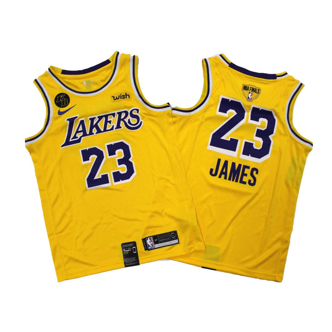 Swingman LeBron James 23 Los Angeles Lakers Jersey 2020 By Nike Yellow