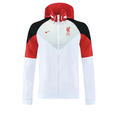Liverpool Hoodie Windbreaker Jacket 2021/22 Black&Red Gogoalshop