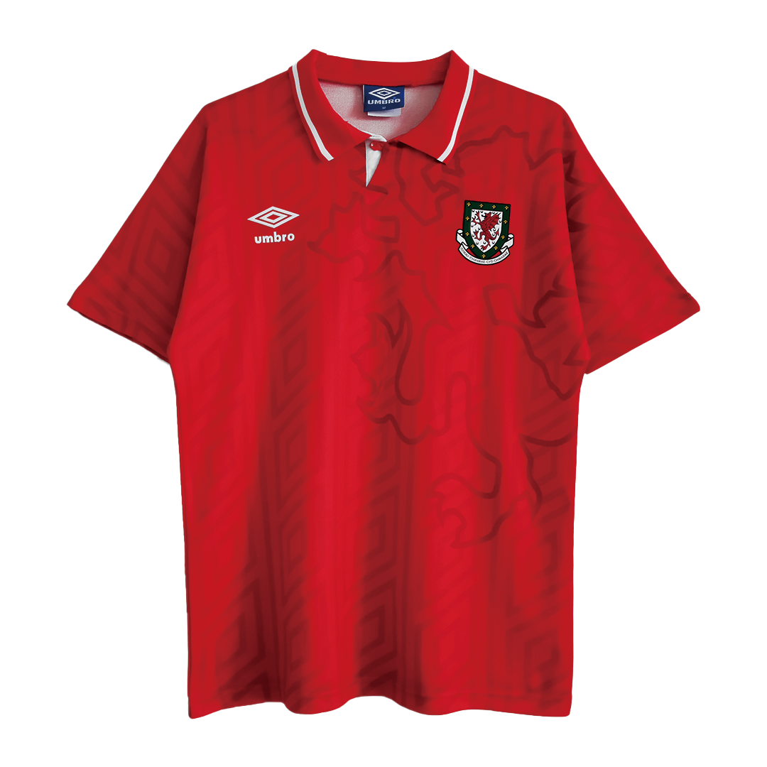 Retro Soccer Jersey Wales Home 1992/94 - gogoalshop