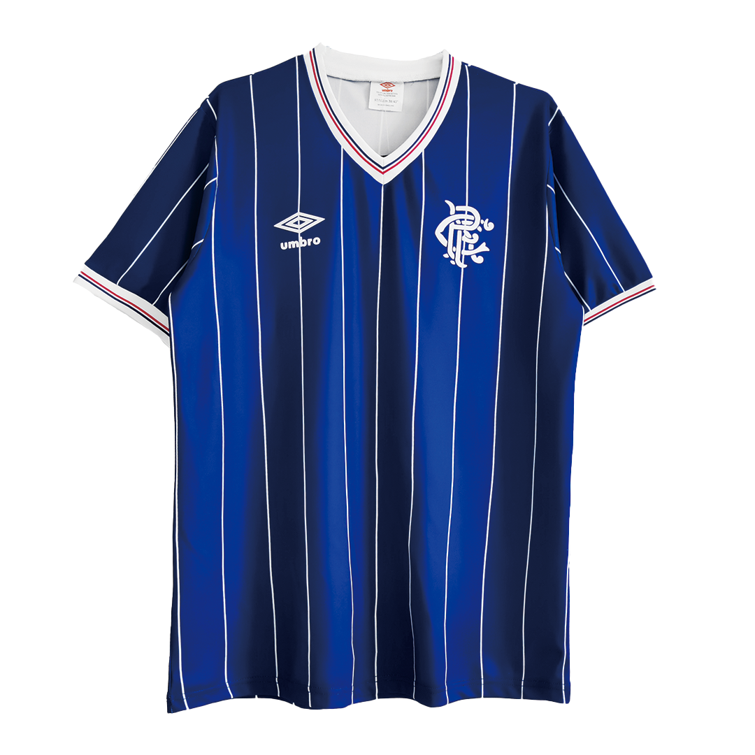 Retro Glasgow Rangers Home Jersey 1982/83 By Umbro